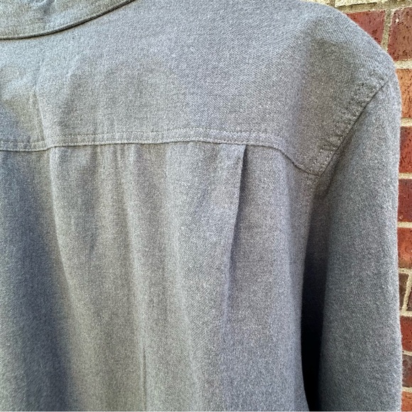 Timberland Pro Original Fit Midweight Gray Flannel Button-Up Soft Casual Gorp XL - Picture 10 of 13